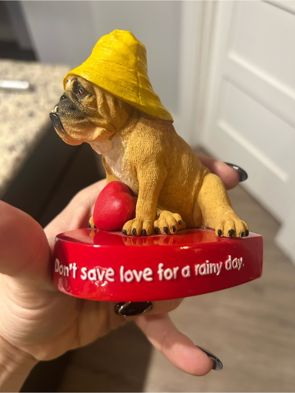 Vintage 2003 Zelda Wisdom “Rainy Day” Bulldog Figurine #4845 - Picture 2 of 10